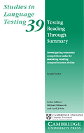 Front cover of Studies in Language Testing – Volume 39