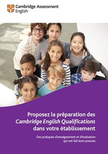 Brochure Cambridge English pour les établissements scolaires