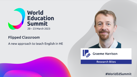 Graeme Harrison Research bites - Flipped classroom - a new approach to teach English in HE