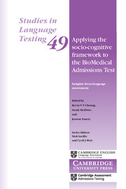 Front cover of Studies in Language Testing – Volume 49