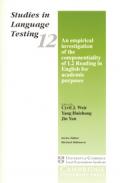 RV - Front cover of Studies in Language Testing – Volume 12