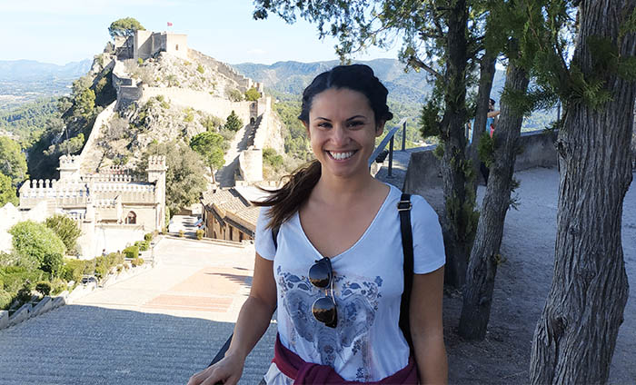 Elisabet at Xàtiva castle