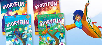 Two Cambridge English certificates with cartoon avatars.