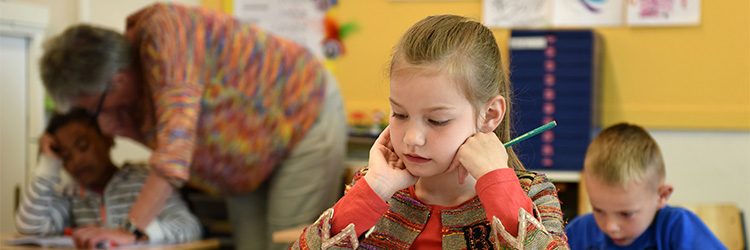 pupils in a classroom