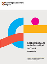 Cambridge English Language Transformation Services brochure