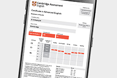 cambridge english results certificate