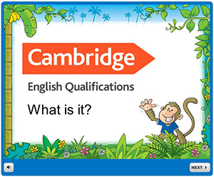 Screenshot of Cambridge English Qualification: What is it activity