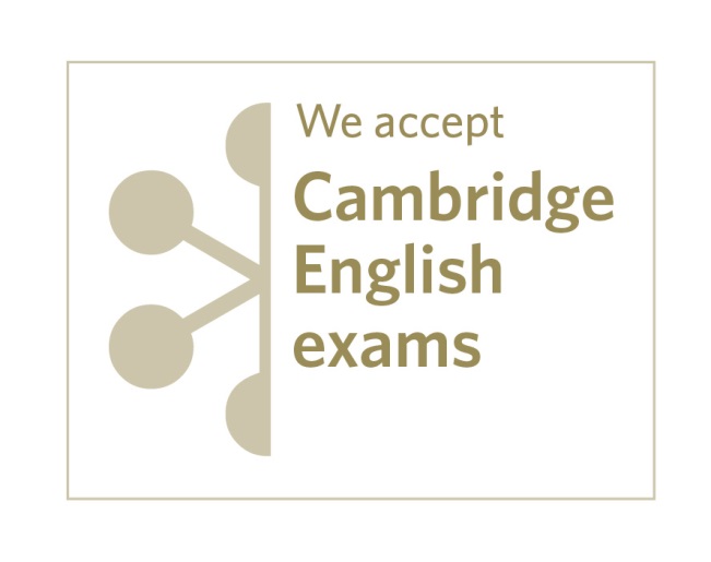 Logo we accept Cambridge English Exams