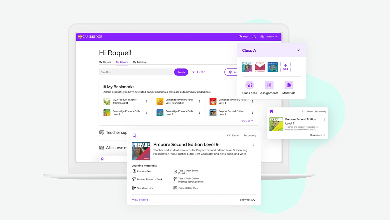 Ressources numériques Cambridge One.
