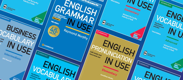 English Grammar in Use series book cover.