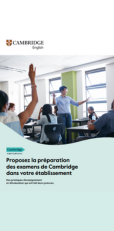 Brochure Cambridge English pour les établissements scolaires