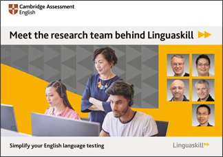 Brosur Linguaskill - temui pasukan Linguaskill