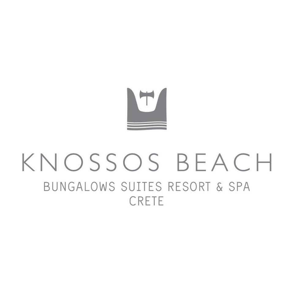 knossos beach logo greece