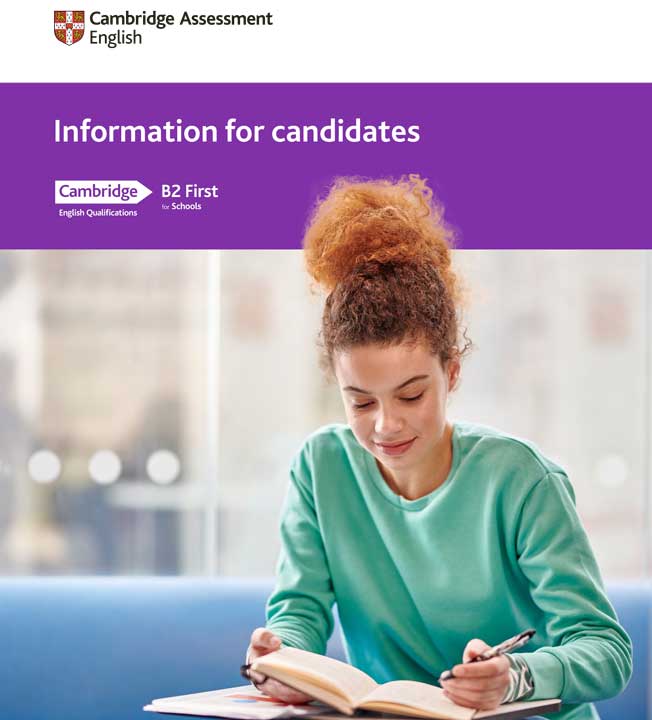 B2 first for schools information for candidates booklet