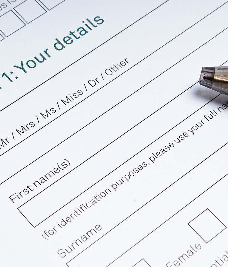 Filling in a form learning english cambridge english